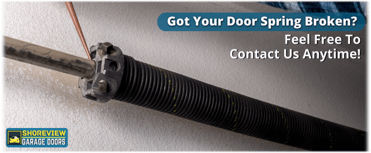 Broken Garage Door Spring Shoreview MN